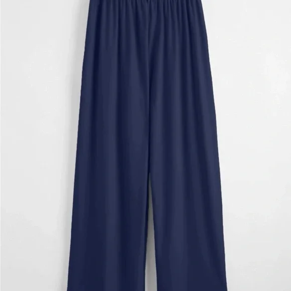 Shein Mulvari Single Button Wide Leg Pants - Picture 3 of 3